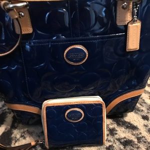 Coach Bag with Matching Wallet